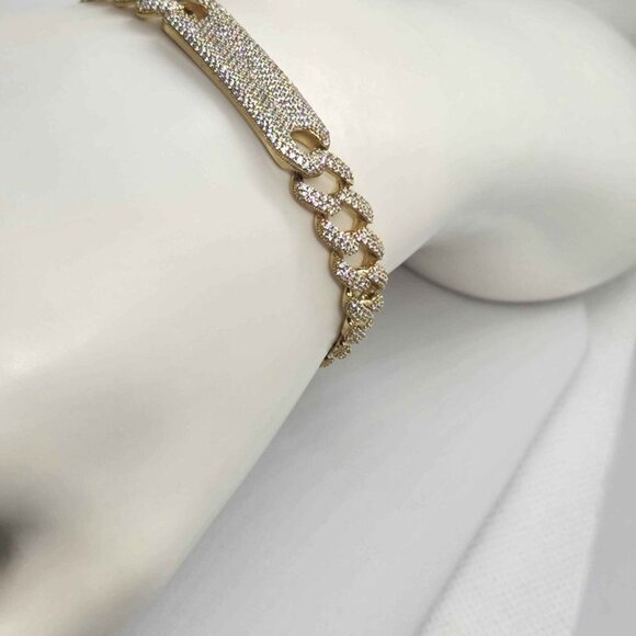 Brand New   Sterling Silver 925 cuban link style Bracelet - Picture 3 of 4